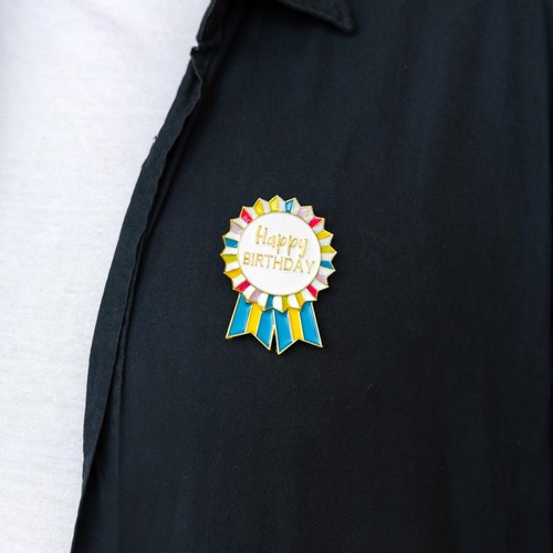 Talking Tables Enamel "Happy Birthday" Badge thumbnail 2