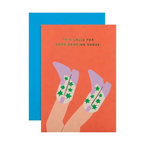 M&S Boots Up This Calls For Dancing Shoes Birthday Card
