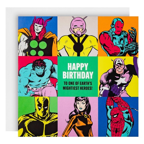 M&S Marvel Avengers Happy Birthday Card