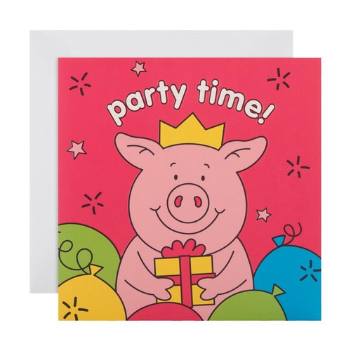 M&S Percy Pig Party Time! Birthday Card