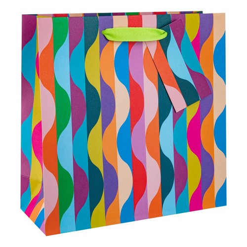M&S Wavy Stripe Groovy Medium Gift Bag