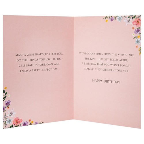 M&S Floral Lovely Birthday Card thumbnail 2