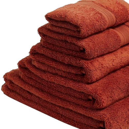 M&S Ultimate Super Soft Pure Cotton Towel Face Towels, Rust thumbnail 2