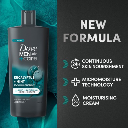 Dove Men+Care Mint and Eucyalyptus Shower Gel thumbnail 2