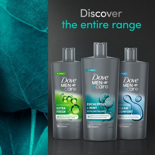 Dove Men+Care Mint and Eucyalyptus Shower Gel thumbnail 5