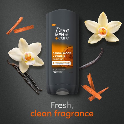 Dove Men+Care Sandlewood & Vanilla Body Wash thumbnail 3