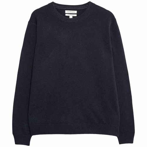 M&S Mens Autograph Pure Cashmere Crew Neck Jumper, L, Navy