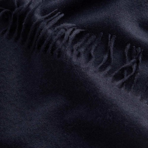 M&S Mens Autograph Pure Cashmere Scarf, One Size, Navy thumbnail 2