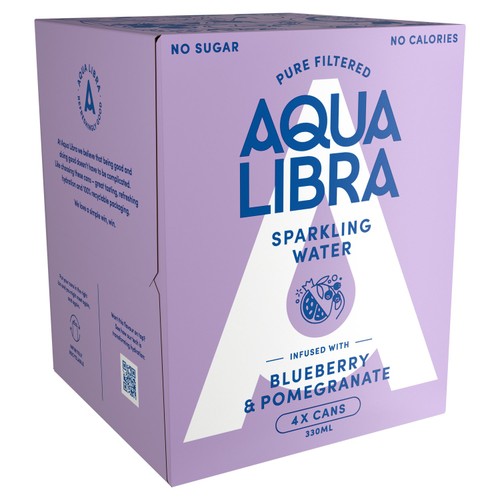 Aqua Libra Blueberry & Pomegranate Infused Sparkling Water thumbnail 2