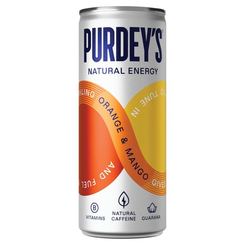 Purdey's Orange & Mango Natural Energy Drink thumbnail 2