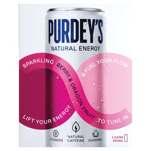 Purdey's Berry & Dragon Fruit Natural Energy Drink thumbnail 2