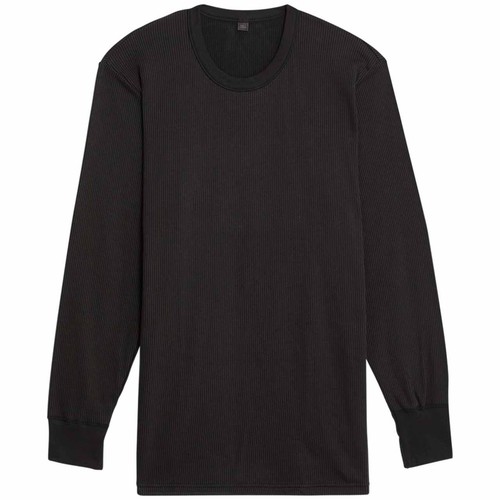 M&S Mens Heatgen Thermal Long Sleeve Top, L, Black thumbnail 2