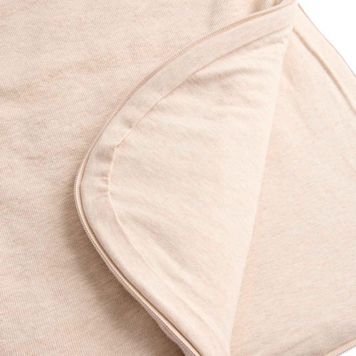 M&S Unisex Pure Cotton Ribbed Sleeping Bag, 6-18 M, Oatmeal thumbnail 4