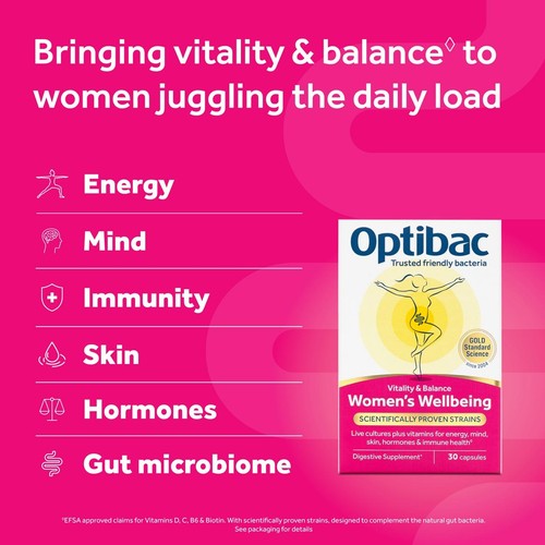 Optibac Probiotics Women's Wellbeing thumbnail 3