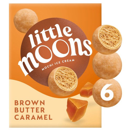 Little Moons Brown Butter Caramel Mochi Ice Cream Snack 6 x 30g thumbnail 2