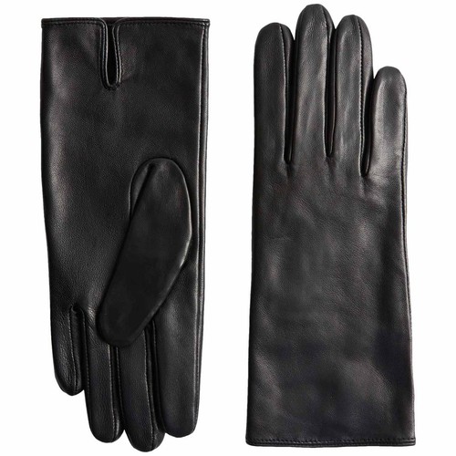 M&S Womens Leather Gloves, S, Black thumbnail 2