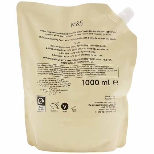M&S Apothecary Sleep Body Wash Refill thumbnail 2