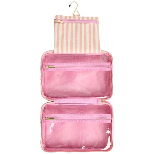 M&S Womens Hanging Wash Bag, Pink Cloud thumbnail 2