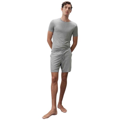 M&S Mens Autograph Supima Cotton Blend T-Shirt Vest, XL Grey Marl thumbnail 3