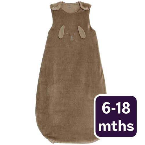 M&S Cotton Rich Animal Face Sleeping Bag, 6-18 M, Brown