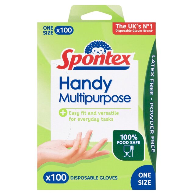 Spontex Handy Multi-Purpose Disposable Gloves Latex Free & Powder Free thumbnail 3