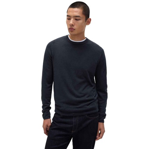 M&S Mens Cashmilon Crew Neck Jumper, XXL, Navy thumbnail 3