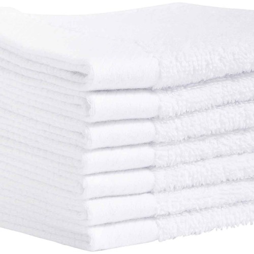 M&S Collection Set of 7 Pure Cotton Face Cloths, White thumbnail 2