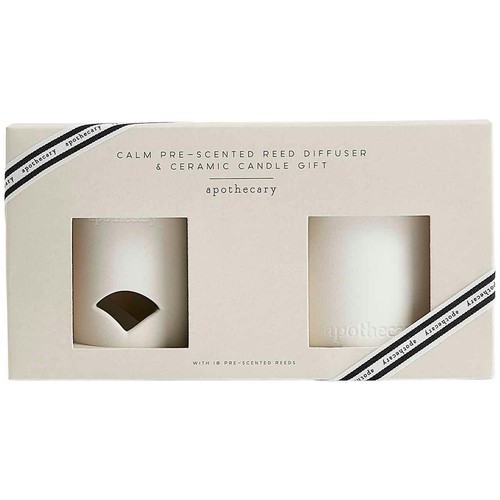 M&S Apothecary Calm Pre-Scented Diffuser & Candle Gift Set, Amber thumbnail 2