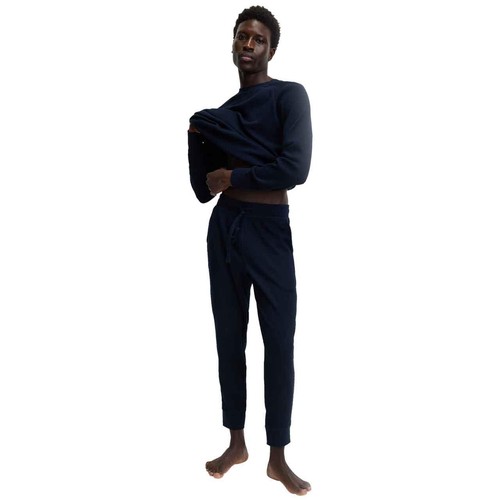 Supersoft Waffle Loungewear Bottoms Navy, XXL thumbnail 2