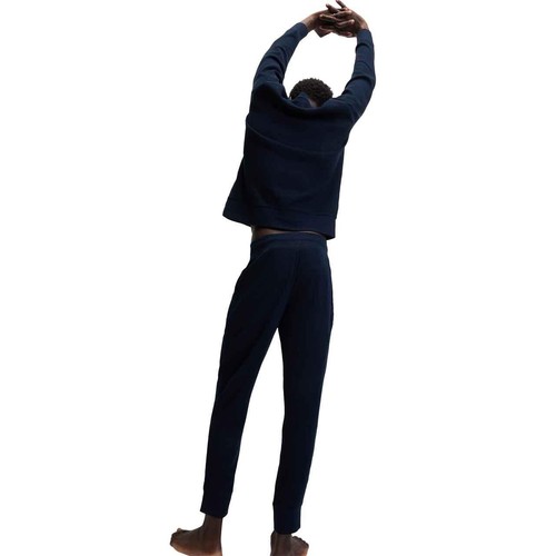 Supersoft Waffle Loungewear Bottoms Navy, XXL thumbnail 4