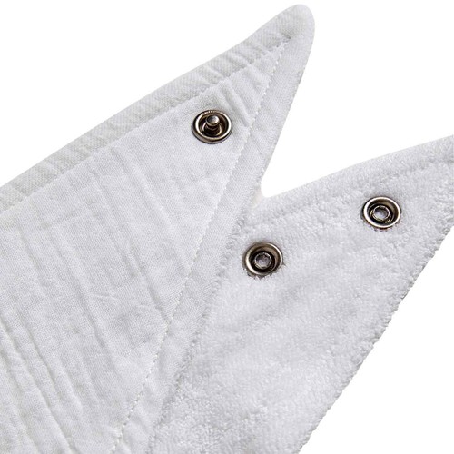 M&S Cotton Rich Dribble Bibs, White thumbnail 2