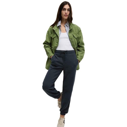 M&S Women's Drawstring Cuffed Joggers, 10, Navy thumbnail 4