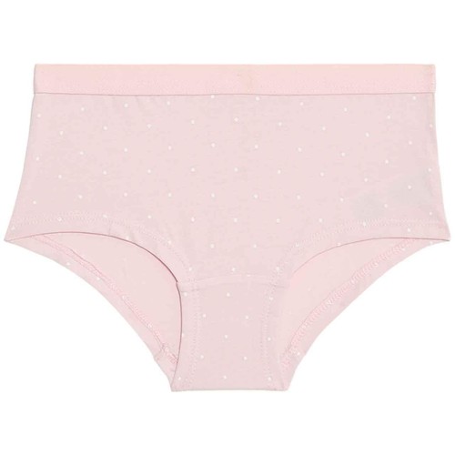 M&S Girls Cotton with Stretch Bow Shorts, 15-16 Years, Pink Mix thumbnail 4