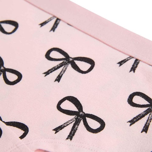 M&S Girls Cotton with Stretch Bow Shorts, 15-16 Years, Pink Mix thumbnail 5