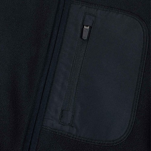 M&S Womens Goodmove Thermal Zip Up Funnel Neck Fleece, 12, Navy thumbnail 5