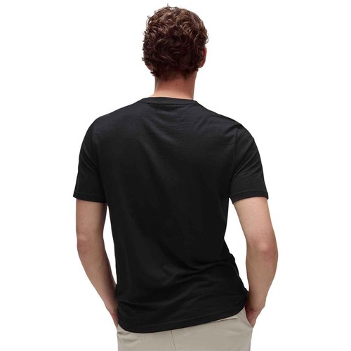 M&S Mens Cotton Crew Neck T-Shirt, XL, Black thumbnail 4