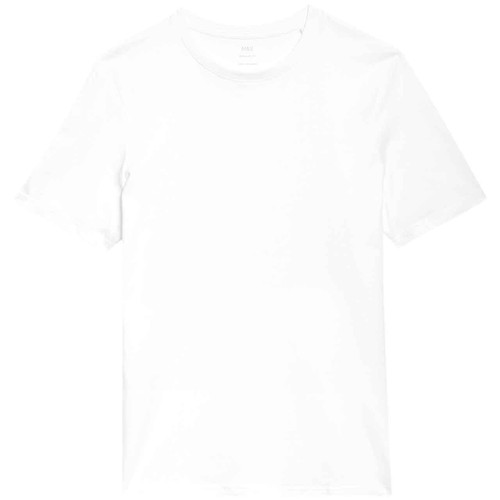 M&S Mens Cotton Crew Neck T-Shirt, XXL, White thumbnail 2