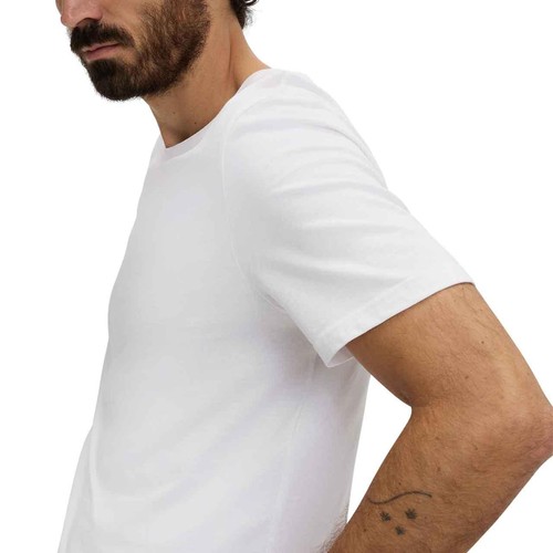 M&S Mens Cotton Crew Neck T-Shirt, XXL, White thumbnail 5