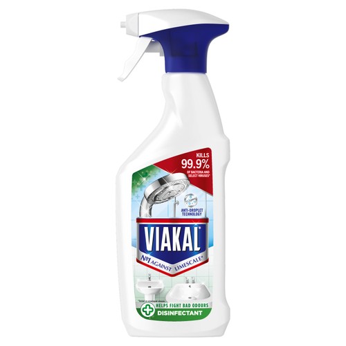 Viakal Bathroom Limescale Remover Anti-Bacterial Spray thumbnail 2