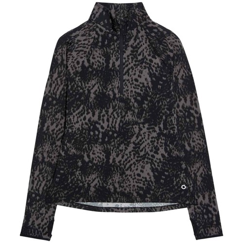 M&S Womens Goodmove Half Zip Running Top, 10, Dark Mix