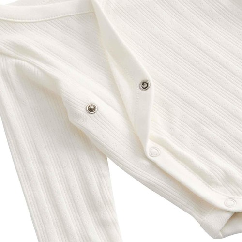 M&S Girls Pure Cotton Wrap Bodysuits, 12-18 M, Khaki thumbnail 5