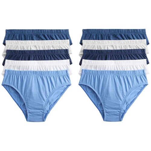 M&S Blue Nautical Briefs, 11-12 Years, Blue Mix
