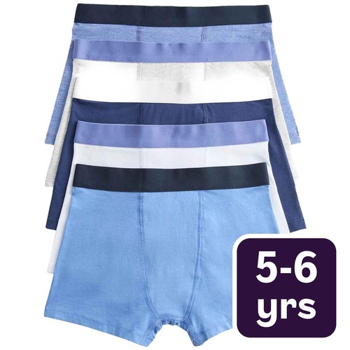 M&S Blue Nautical Trunks, 5-6 Years, Blue Mix