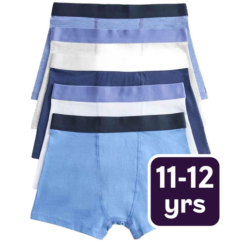 M&S Blue Nautical Trunks, 11-12 Years, Blue Mix