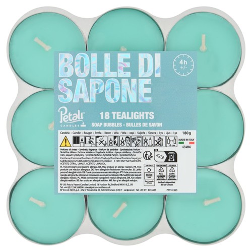 Price's Candles Petali Soap Bubbles Tealights