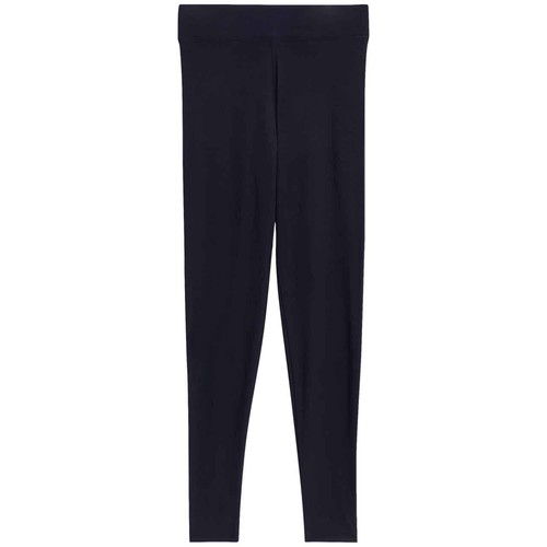 M&S Womens High Waisted Leggings, 10, Navy