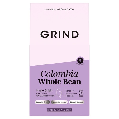Grind Colombia Single-Origin Whole Bean Coffee