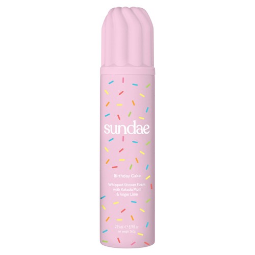 Sundae Whipped Shower Foam Birthday Cake