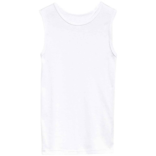 M&S Collection Unisex Cotton Vests, 3-4 Y, White thumbnail 3