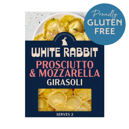 White Rabbit Gluten Free Prosciutto & Mozzarella Fresh Girasoli Pasta